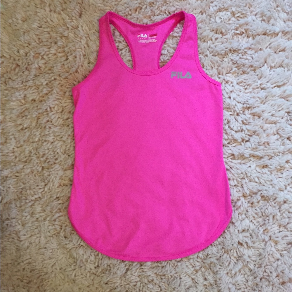 Pink Fila Tank Top